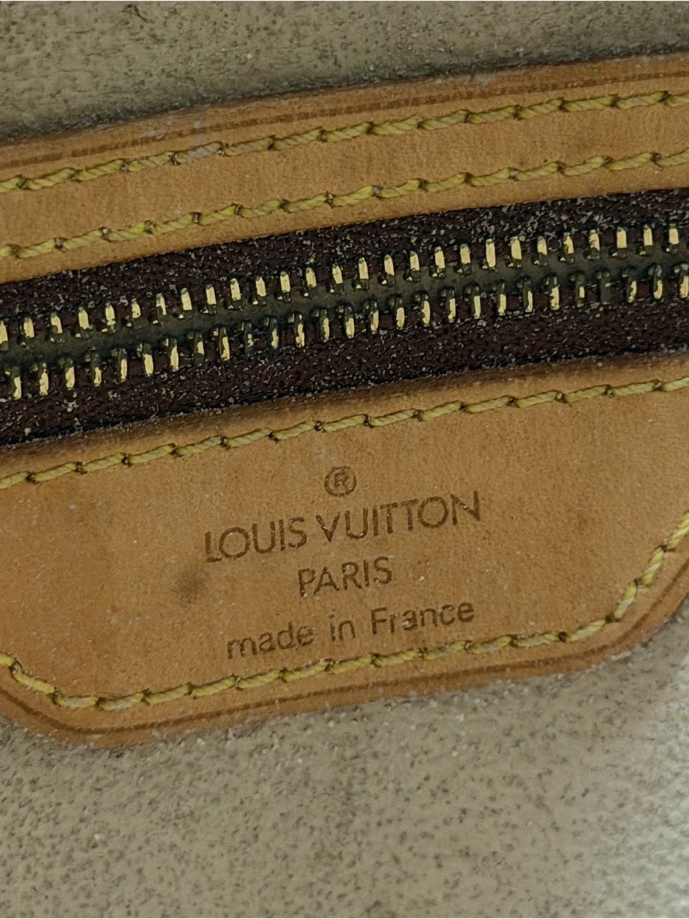 Louis Vuitton Brown Monogram Canvas Tote with Vachetta Handles and Round Base - Picture 7 of 12